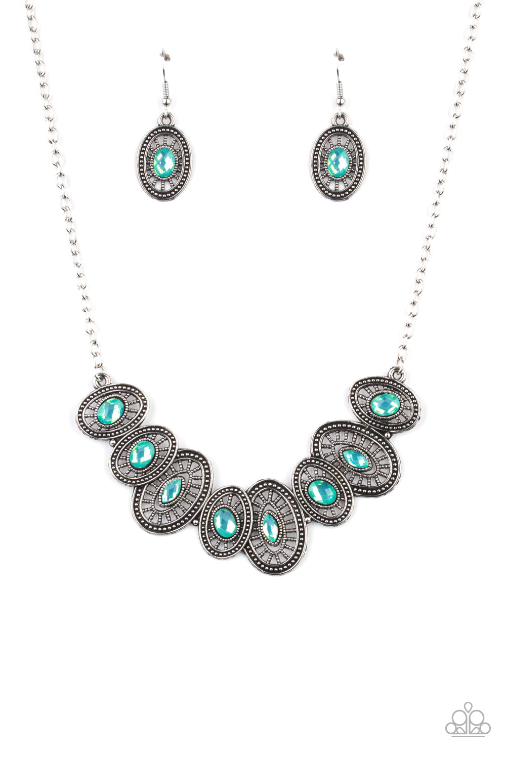 Trinket Trove - green - Paparazzi necklace