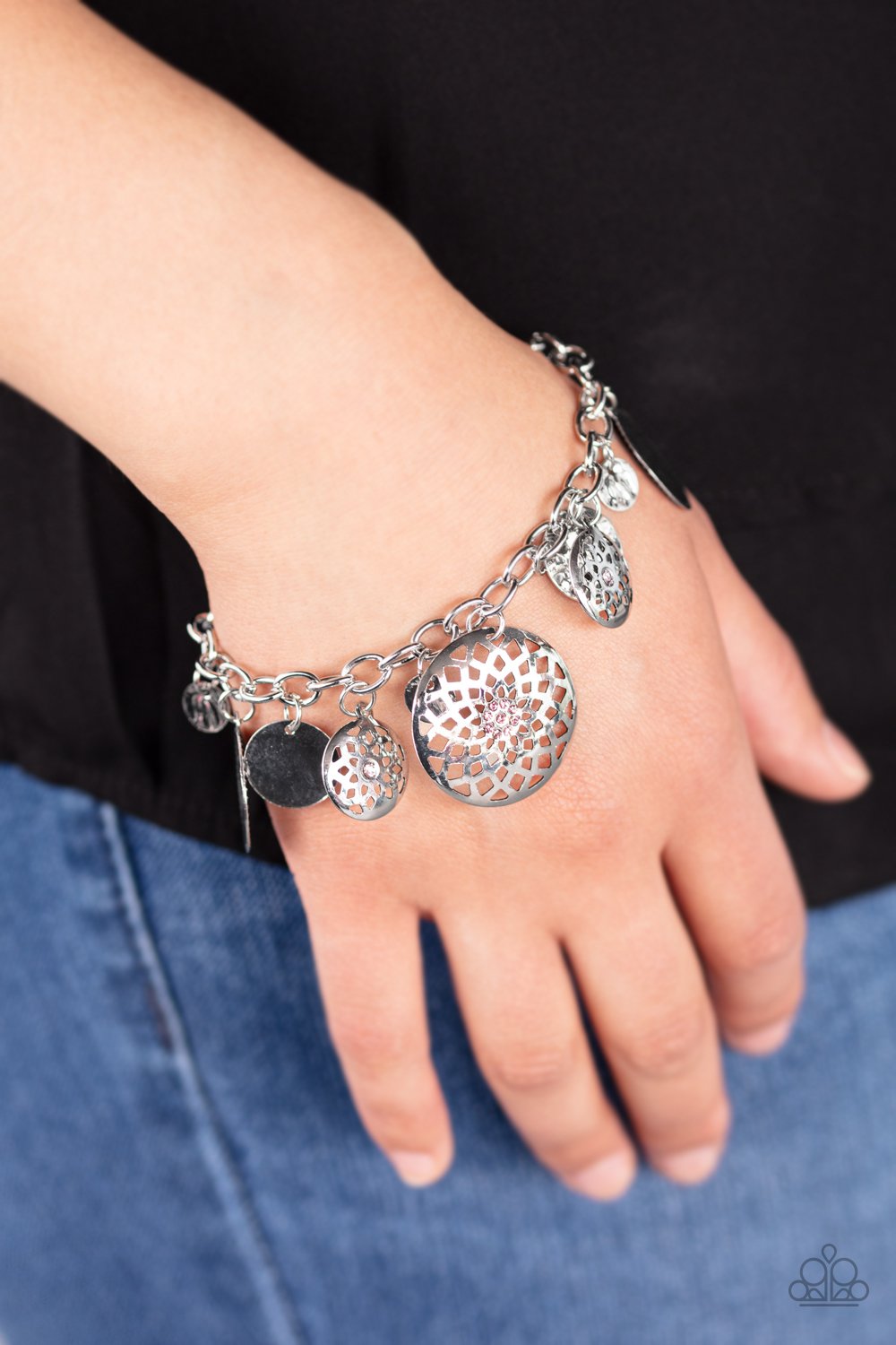 Trinket Tranquility-pink-Paparazzi bracelet