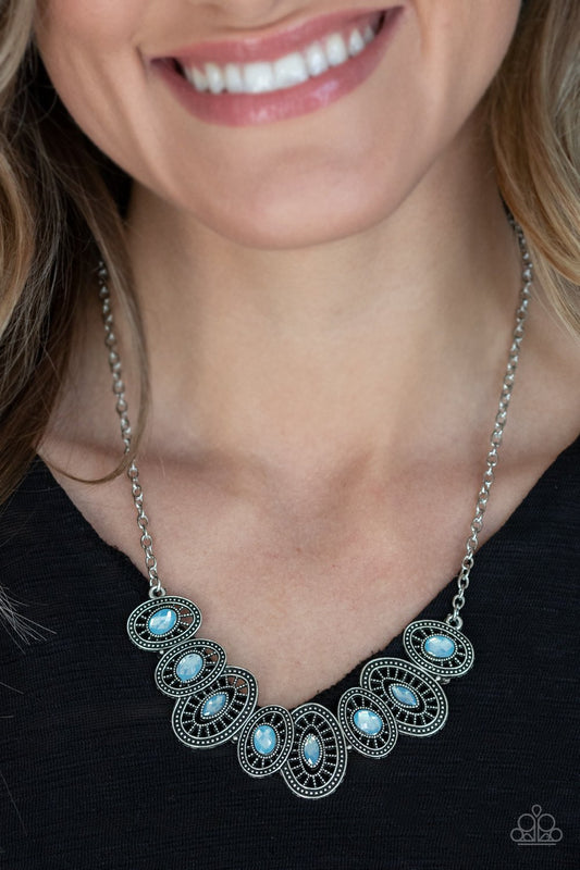 Trinket Trove-blue-Paparazzi necklace