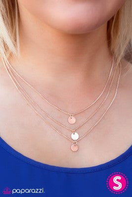 Trio Falls - rose gold - Paparazzi necklace