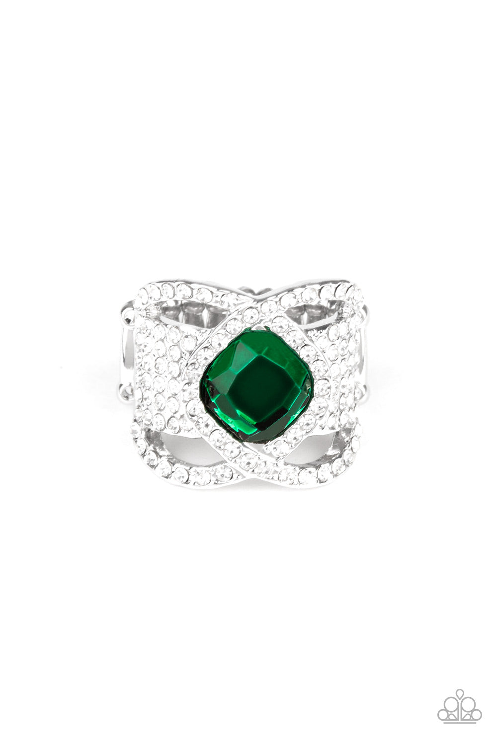 Triple Crown Twinkle - green - Paparazzi ring