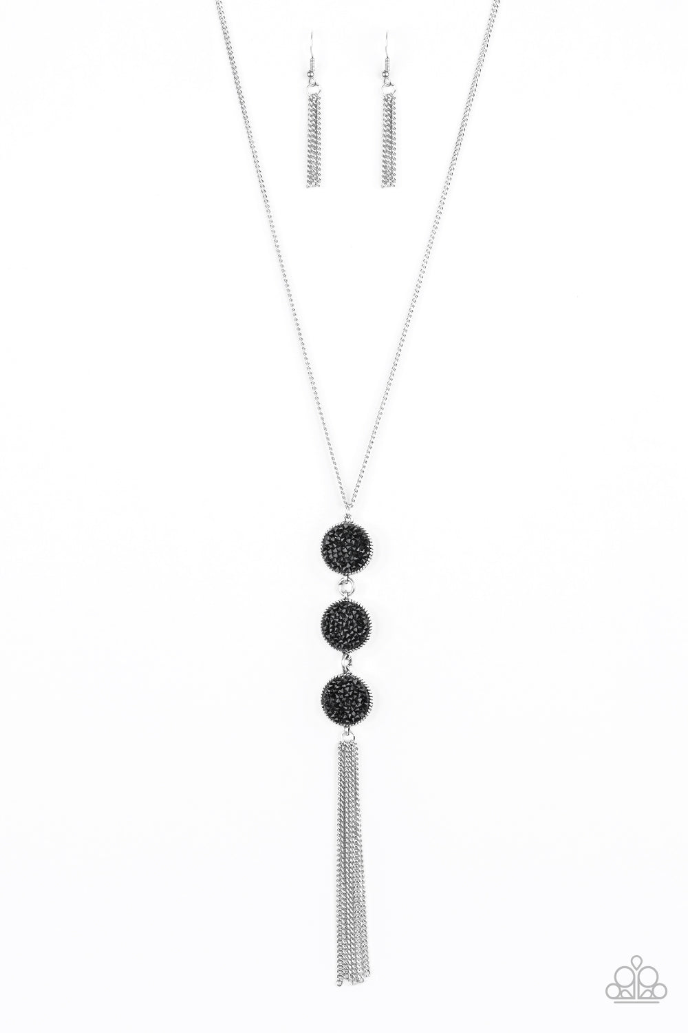 Triple Shimmer - black - Paparazzi necklace