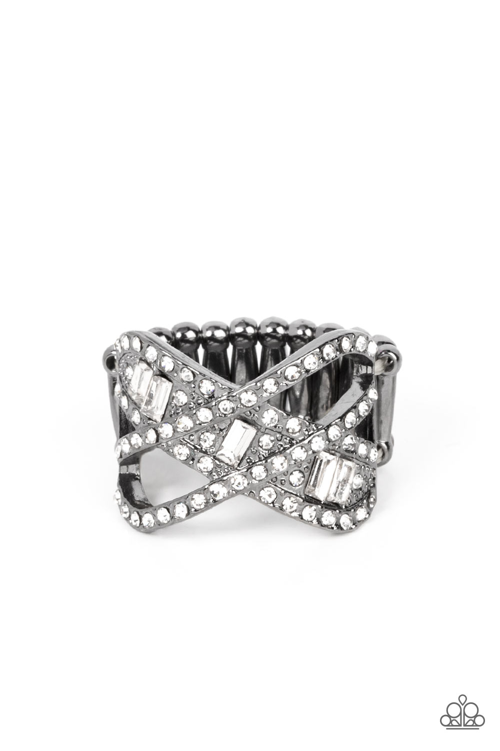 Triple Threat Twinkle - black - Paparazzi ring