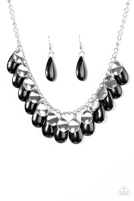 Tropical Storm - Black - Paparazzi necklace