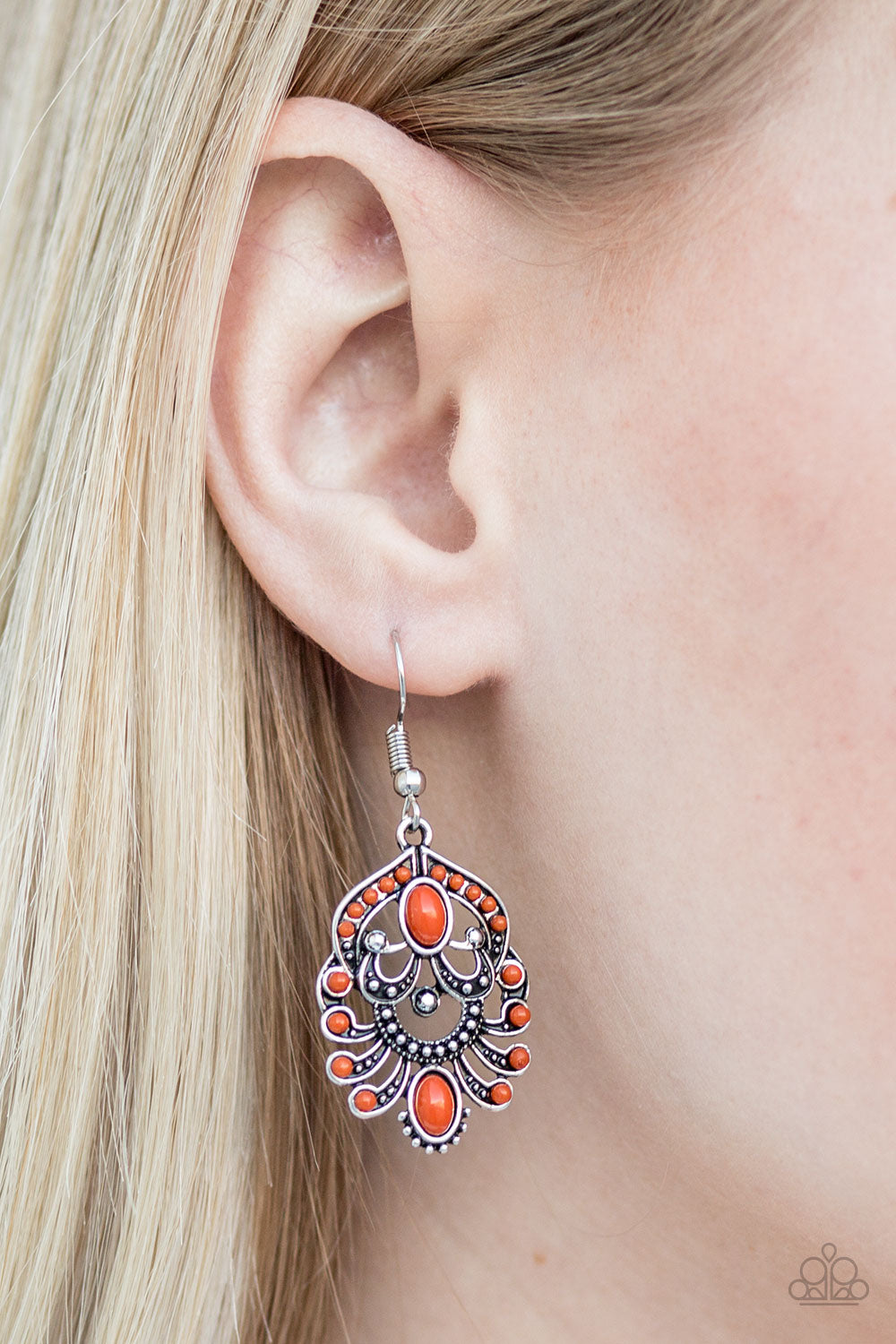 Tropical Tropicana - orange - Paparazzi earrings