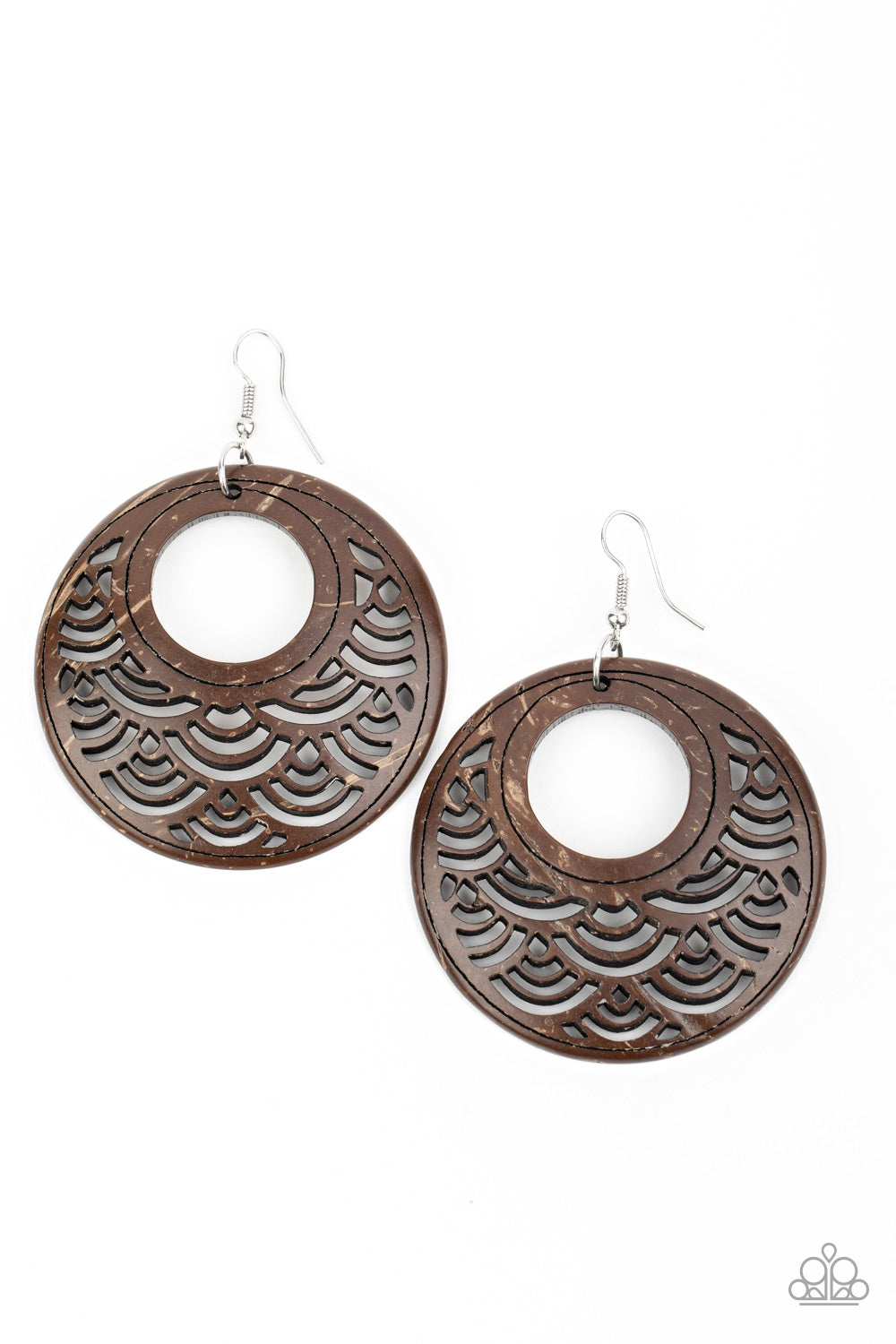 Tropical Canopy - brown - Paparazzi earrings