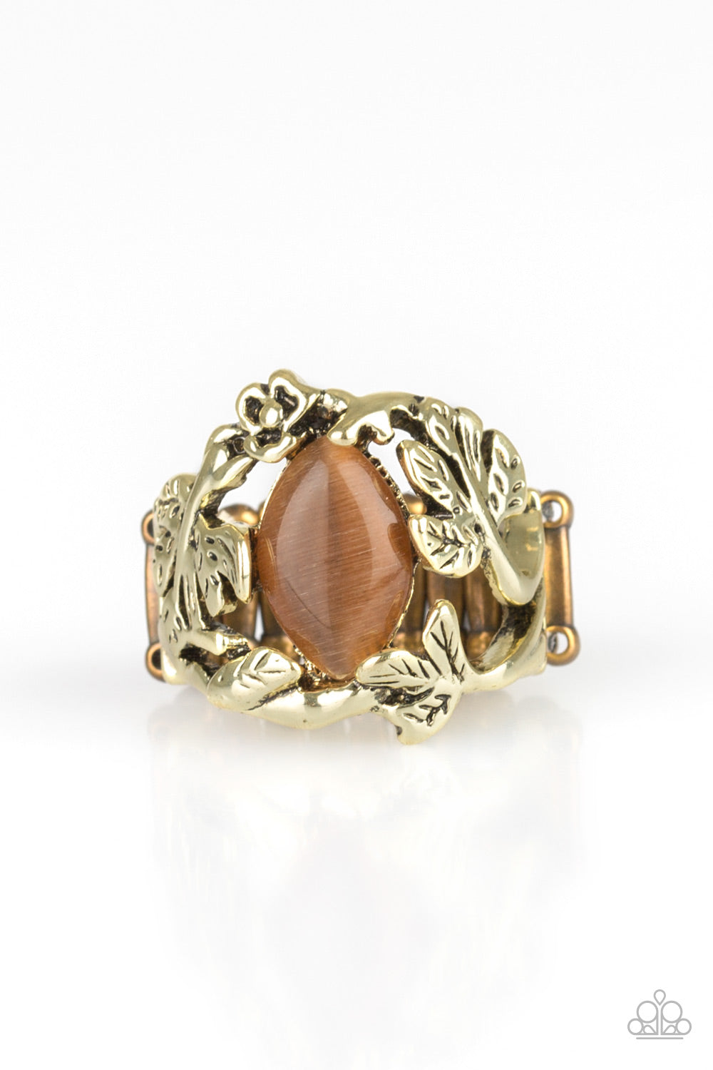 Tropical Flora - brass - Paparazzi ring