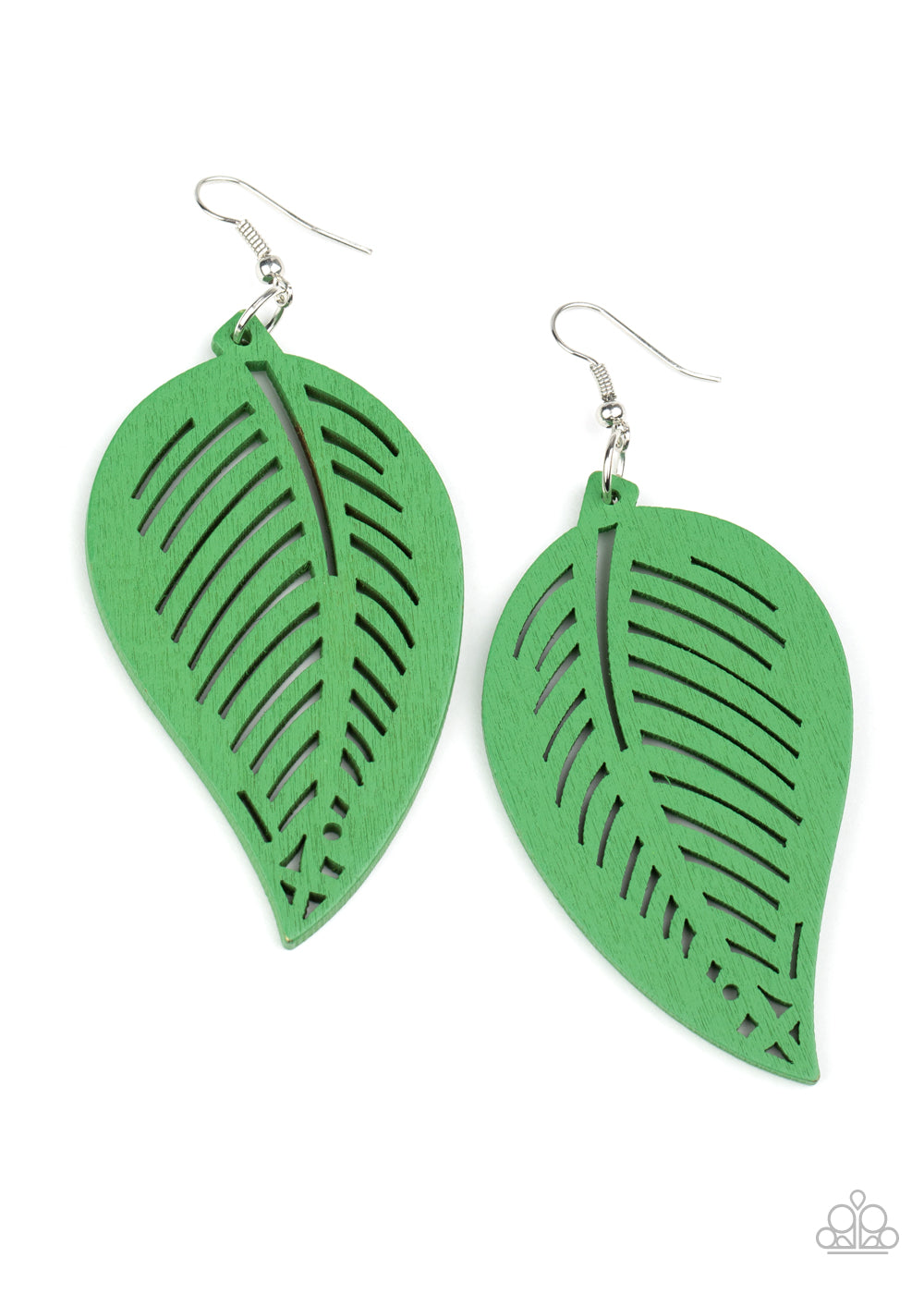 Tropical Foliage - green - Paparazzi earrings