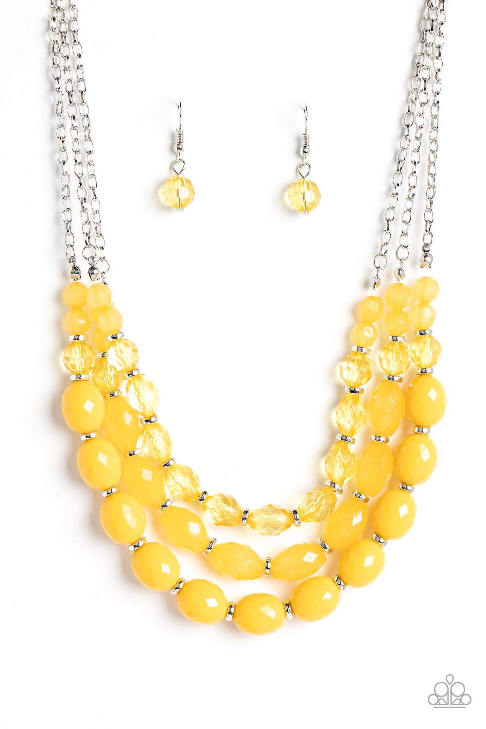 Tropical Hideaway - yellow - Paparazzi necklace