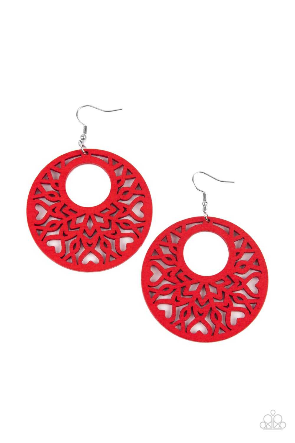 Tropical Reef - red - Paparazzi earrings