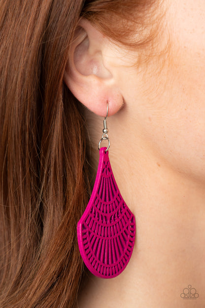 Tropical Tempest - pink - Paparazzi earrings