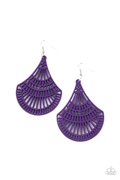 Tropical Tempest - purple - Paparazzi earrings