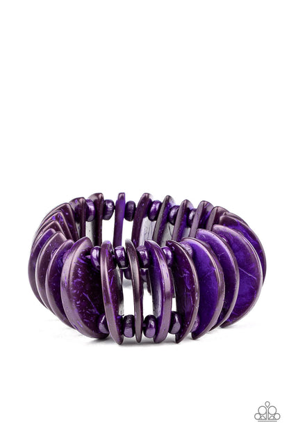 Tropical Tiki Bar - purple - Paparazzi bracelet