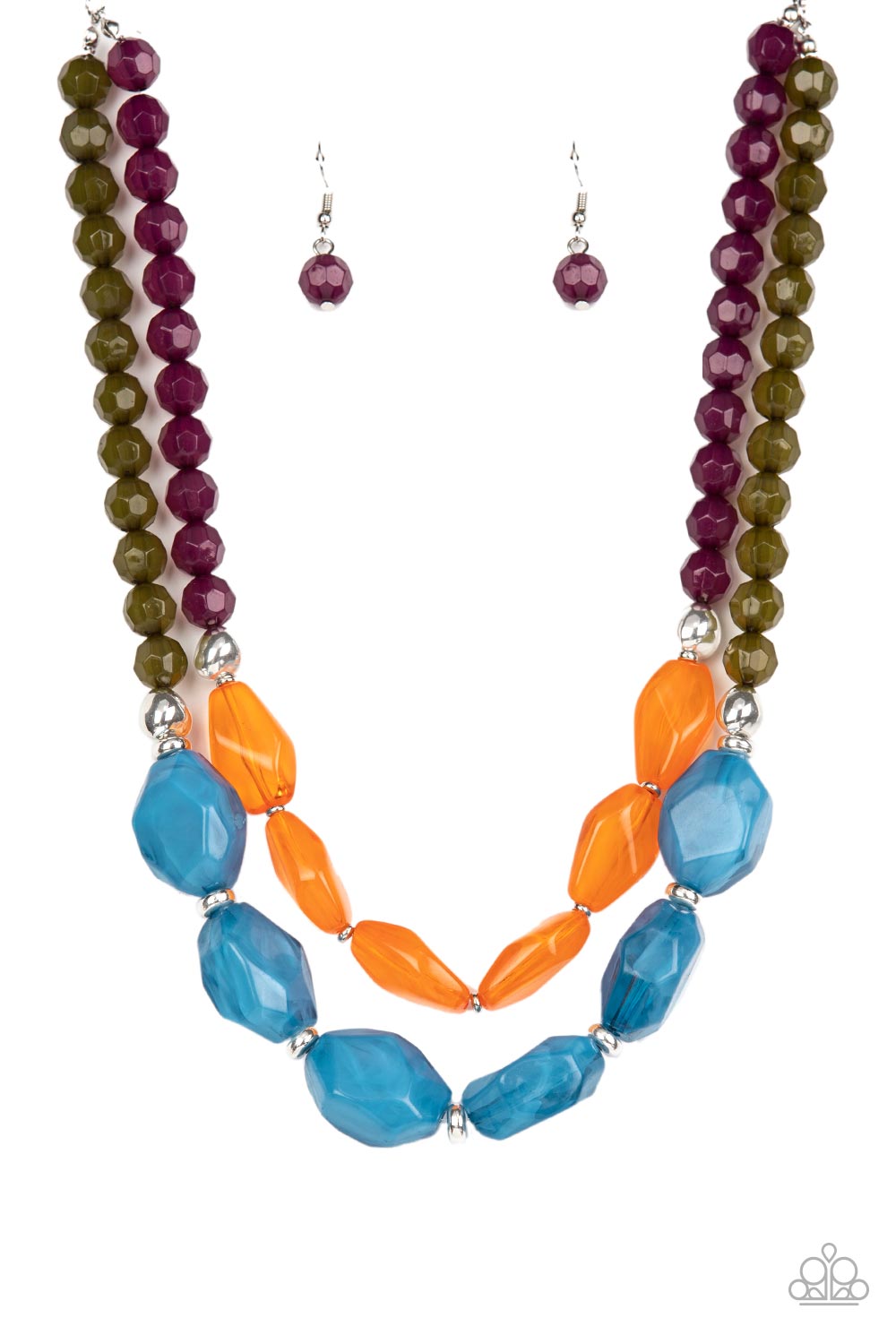 Tropical Trove - multi (blue) - Paparazzi necklace