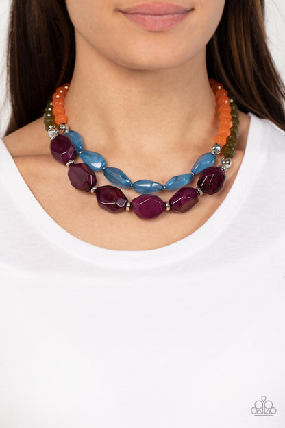 Tropical Trove - purple - Paparazzi necklace