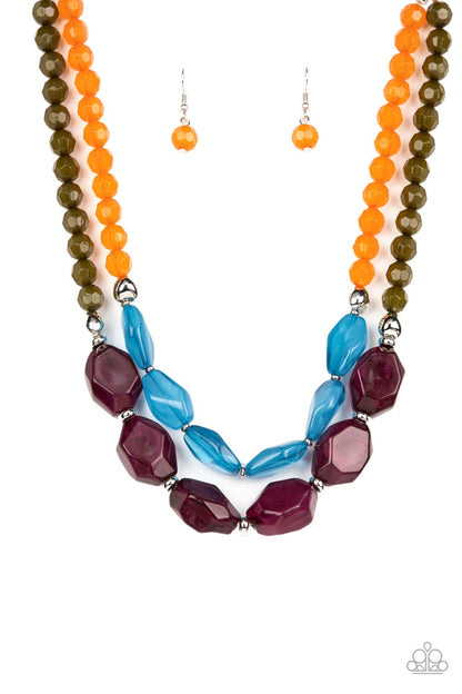 Tropical Trove - purple - Paparazzi necklace