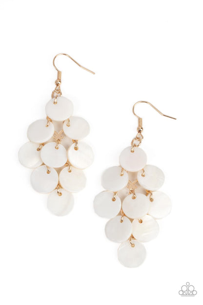 Tropical Tryst - gold - Paparazzi earrings