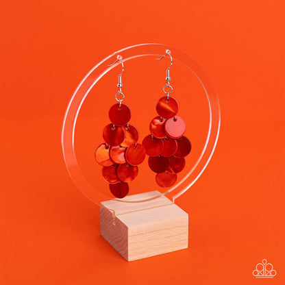 Tropical Tryst - orange - Paparazzi earrings