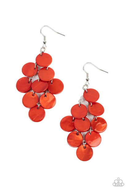 Tropical Tryst - orange - Paparazzi earrings