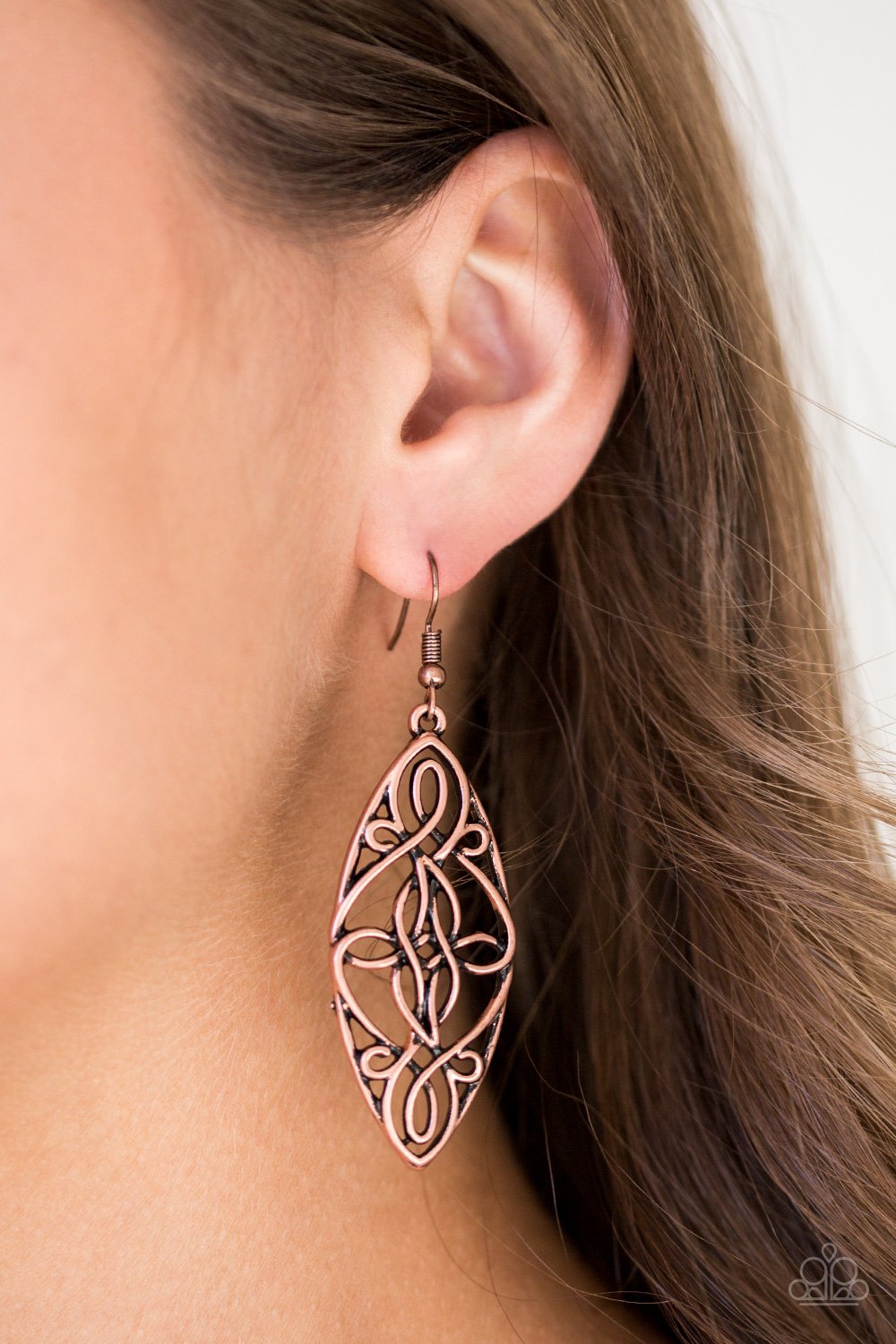 Tropical Trend-copper-Paparazzi earrings