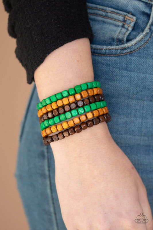 Tropical Tundra-green-Paparazzi bracelet