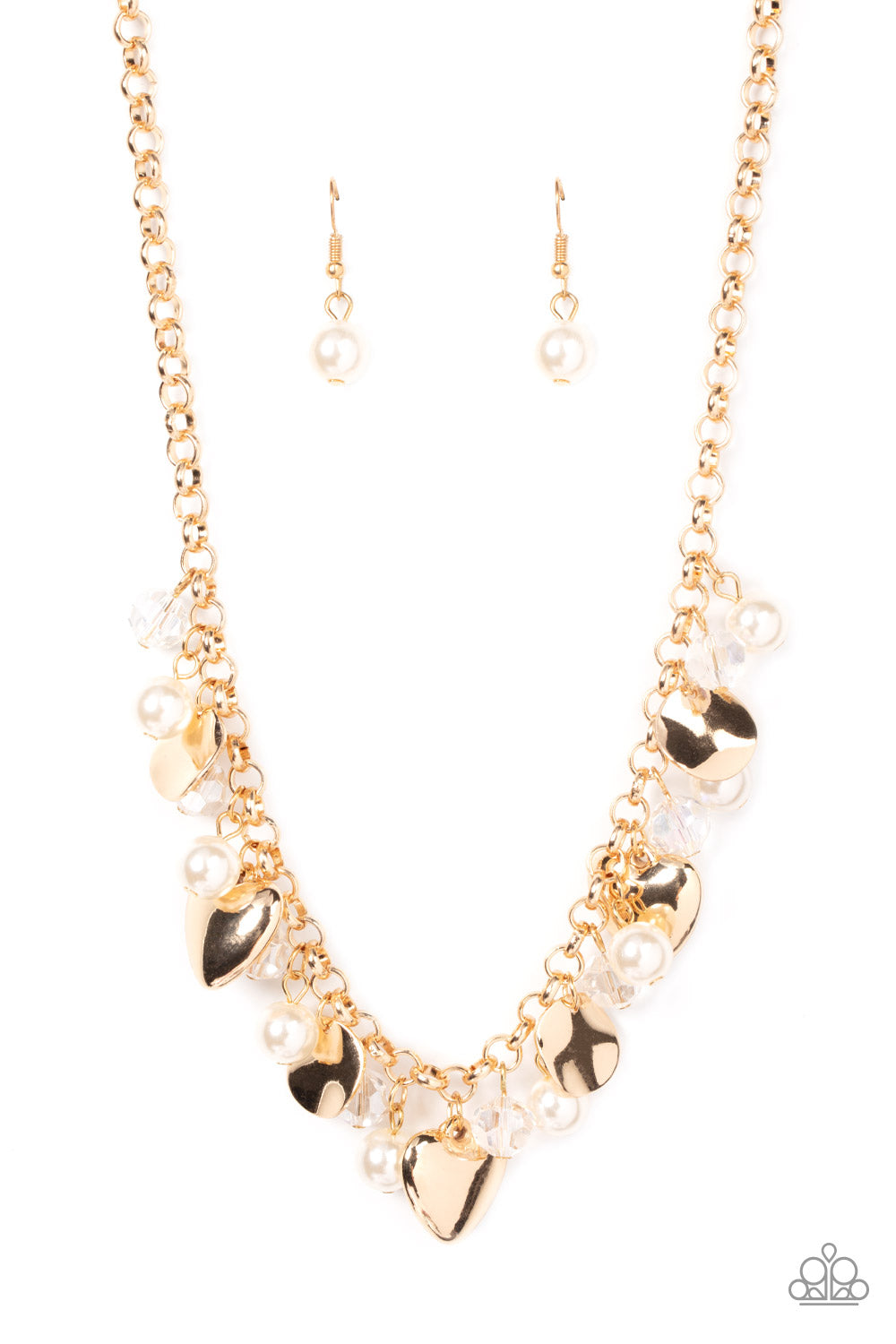 True Loves Trove - gold - Paparazzi necklace