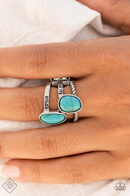 True to You - blue - Paparazzi ring