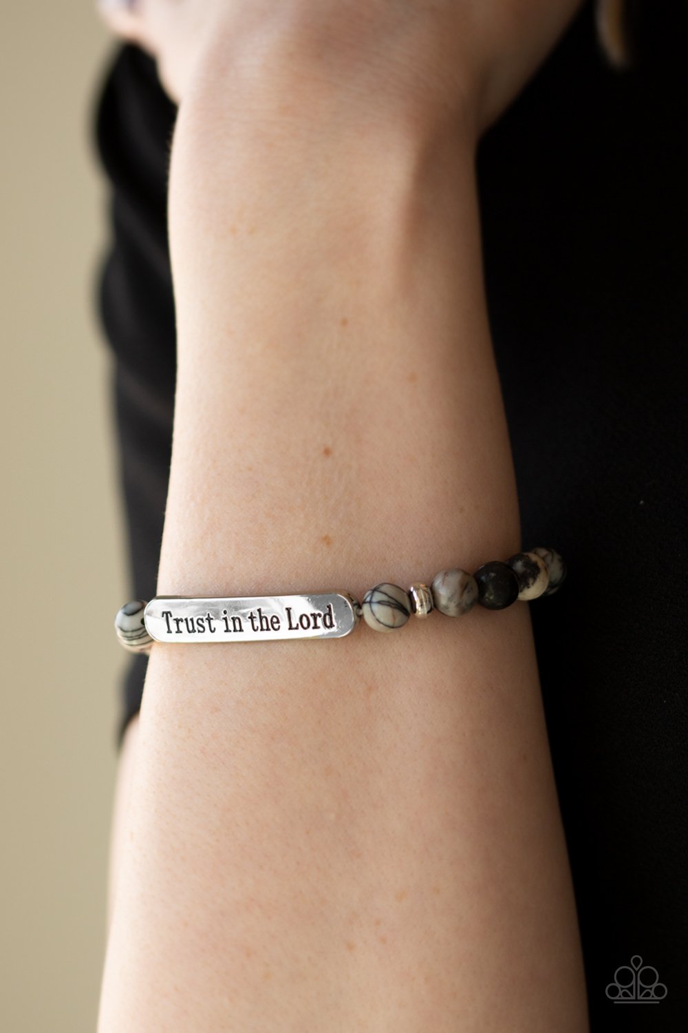 Trust Always-black-Paparazzi bracelet