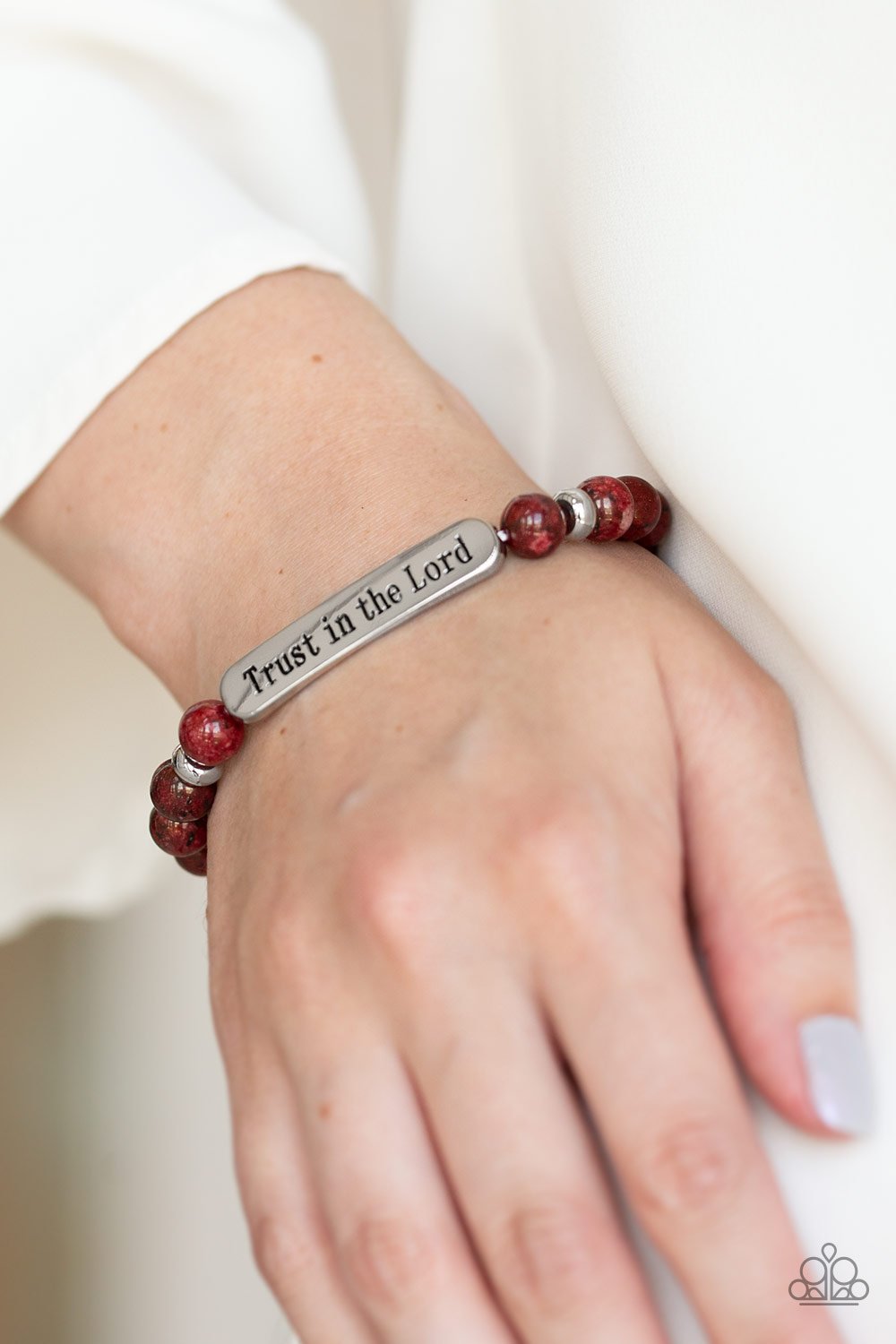 Trust Always - red - Paparazzi bracelet