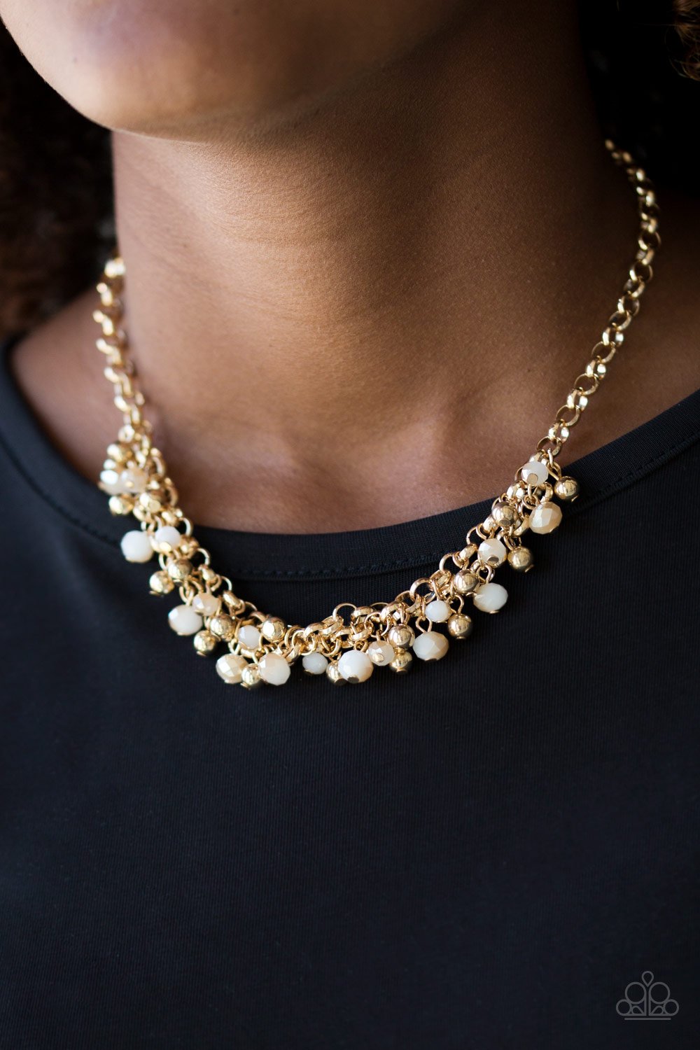 Trust Fund Baby-gold-Paparazzi necklace