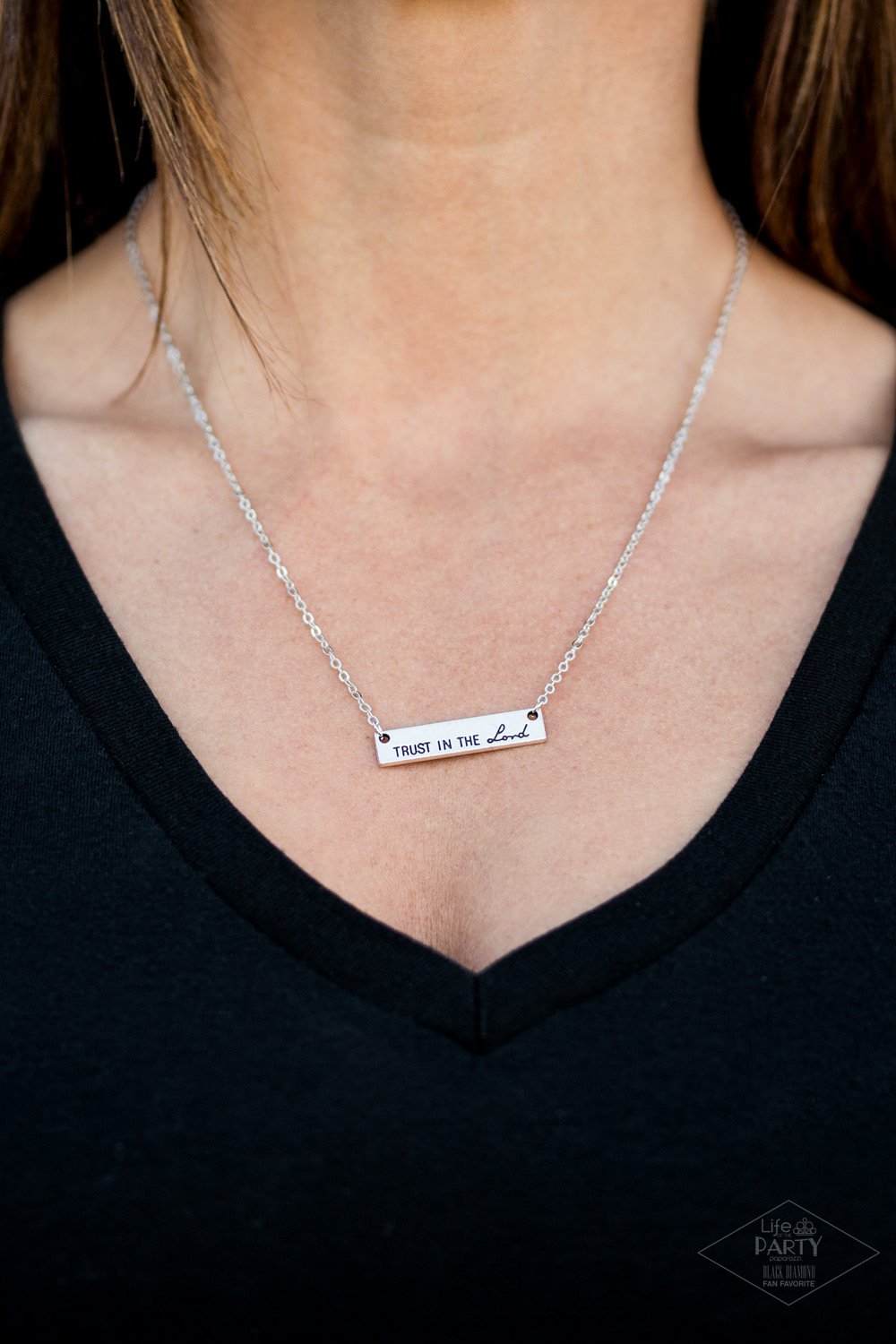 Trust in the Lord-silver-Paparazzi necklace