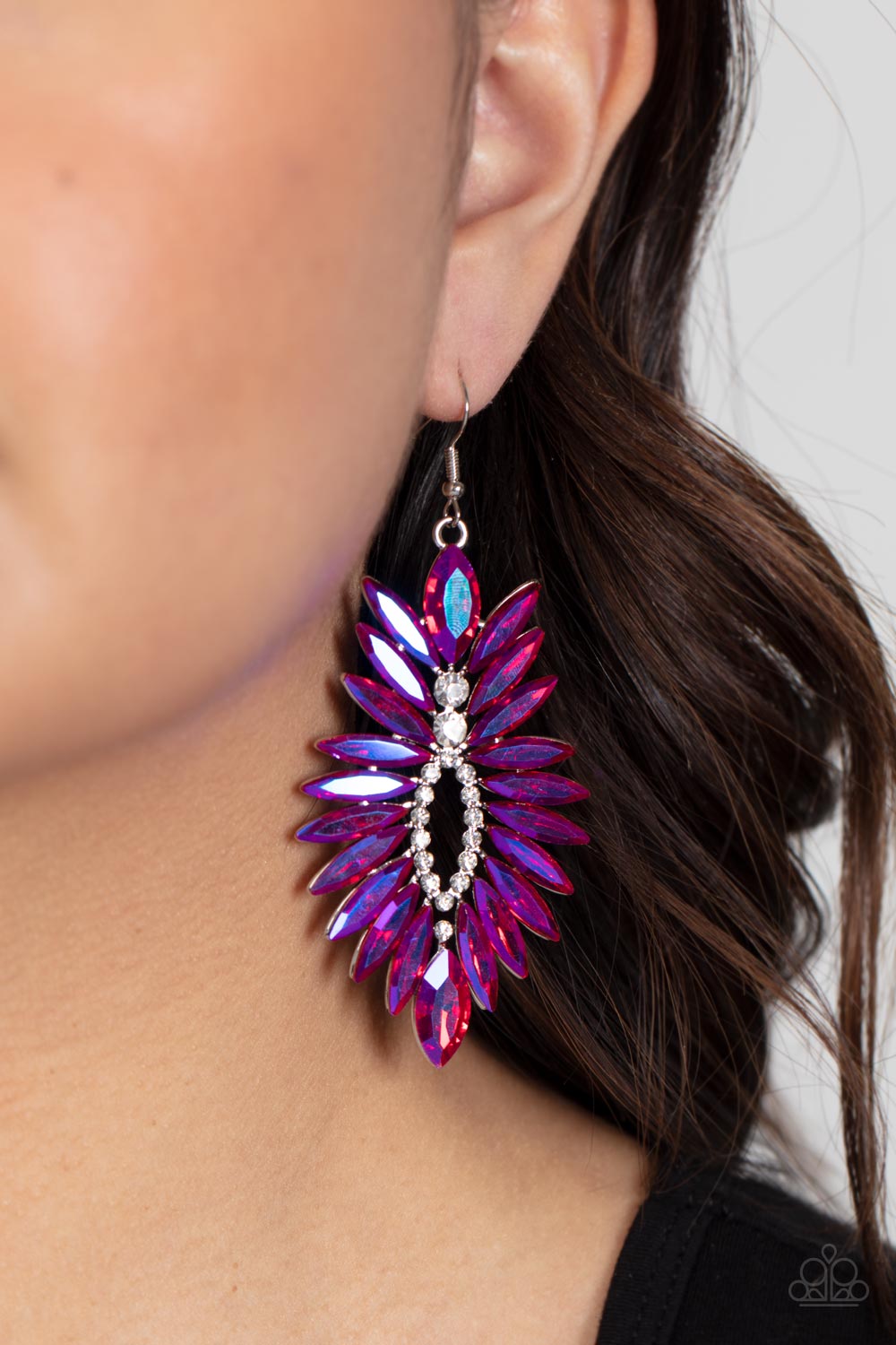 Turn Up the Luxe - pink - Paparazzi earrings