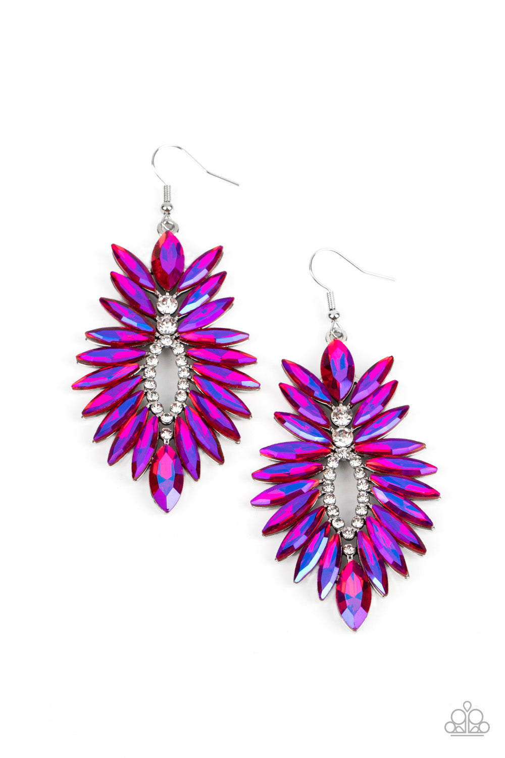 Turn Up the Luxe - pink - Paparazzi earrings