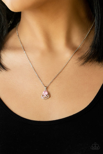 Turn On The Charm-pink-Paparazzi necklace