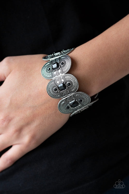 Turn Up the Tropical Heat-black-Paparazzi bracelet