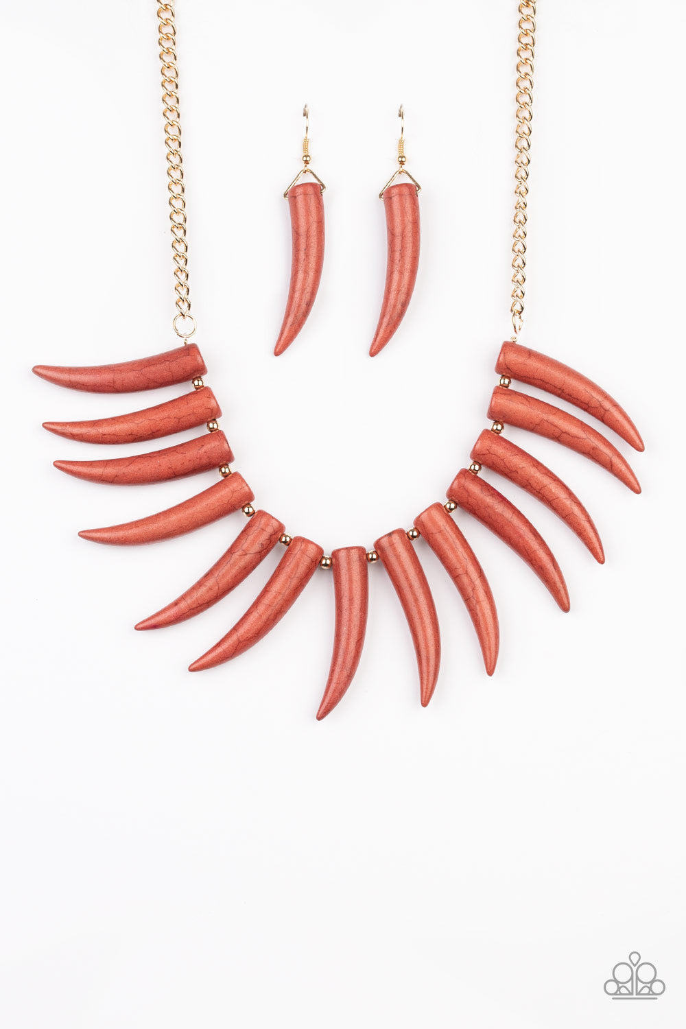 Tusk Tundra - brown - Paparazzi necklace