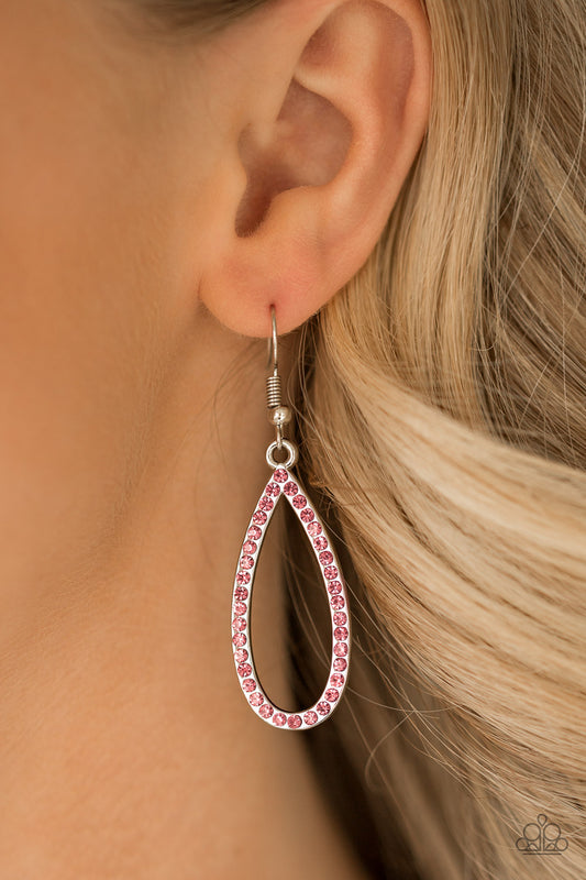 Twilight Shimmer - pink - Paparazzi earrings