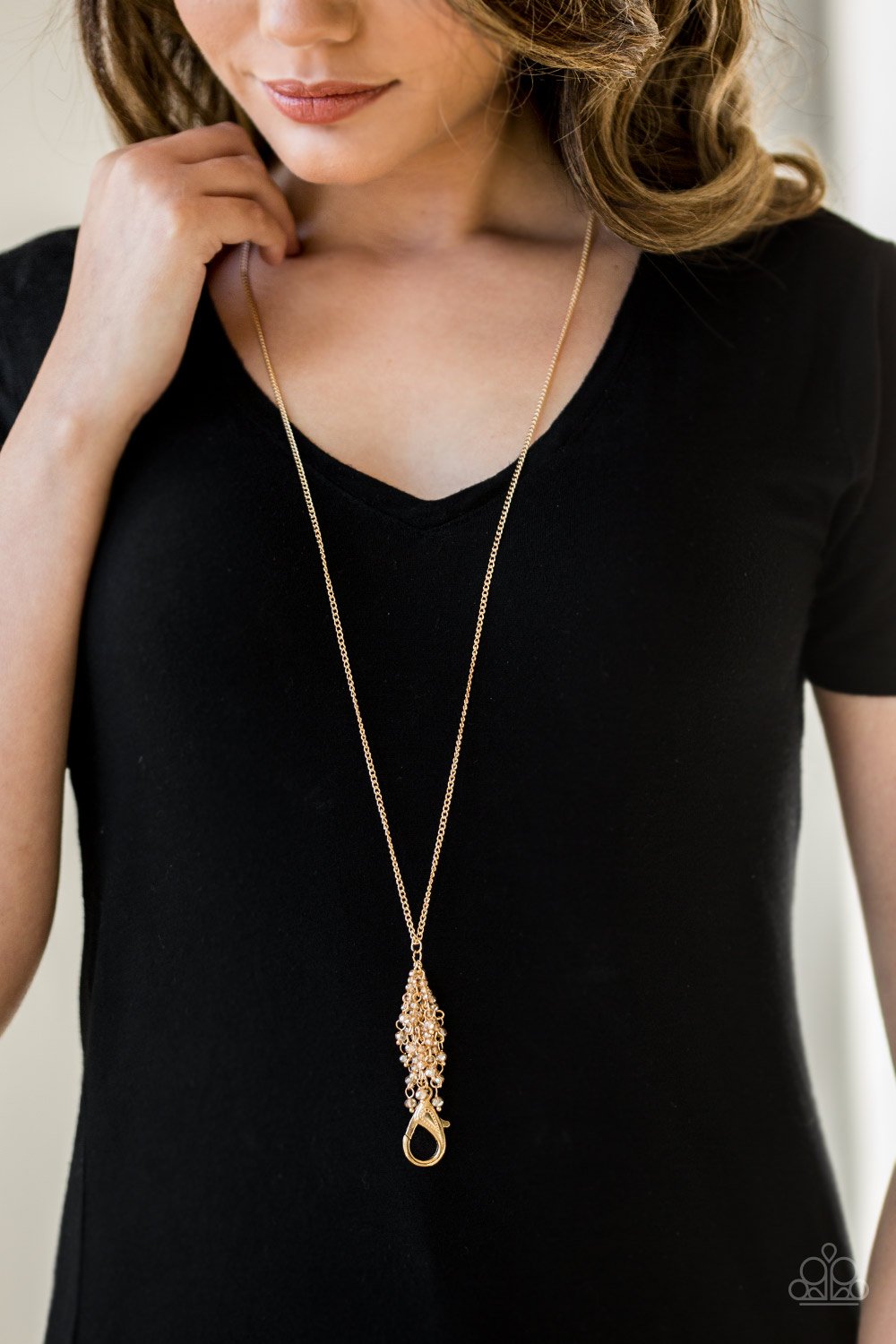 Twilight Twinkle-gold-Paparazzi necklace