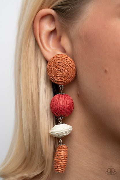 Twine Tango - multi - Paparazzi earrings