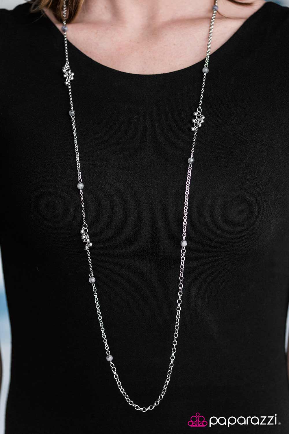 Twinkling Twilight - Silver - Paparazzi necklace