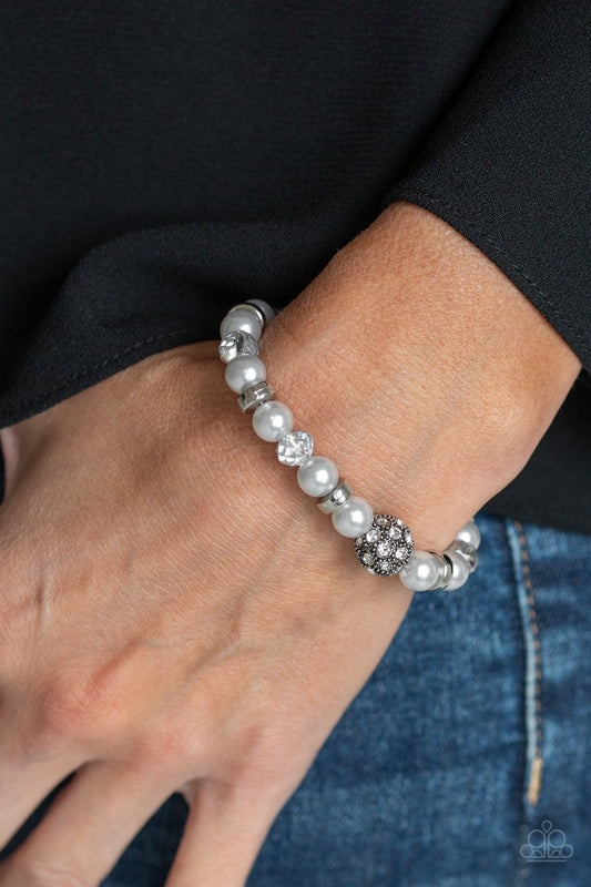 Twinkling Timelessness-silver-Paparazzi bracelet