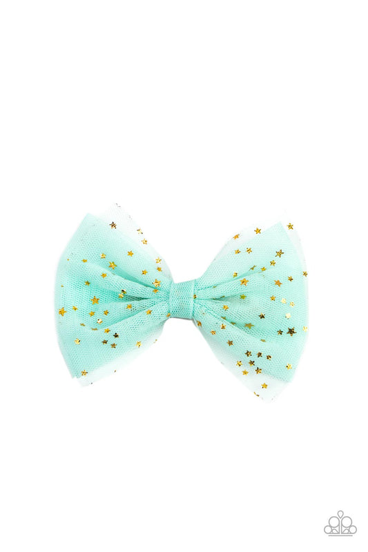Twinkly Tulle - green - Paparazzi hair clip