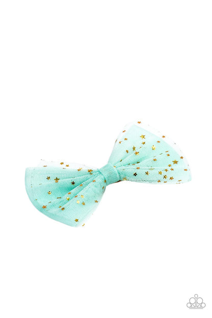 Twinkly Tulle - green - Paparazzi hair clip