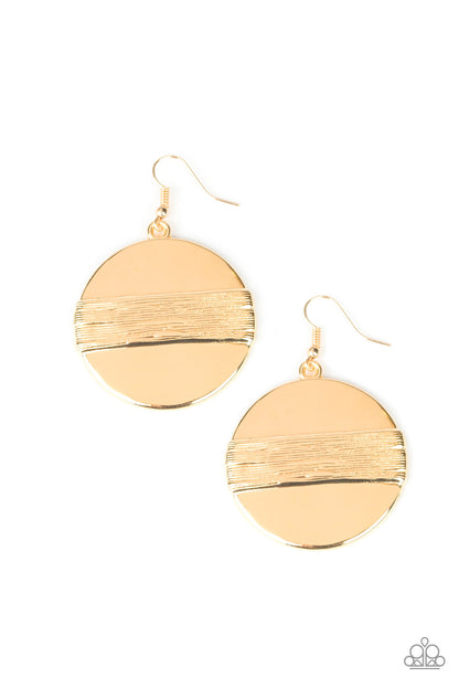 Ultra Uptown - gold - Paparazzi earrings