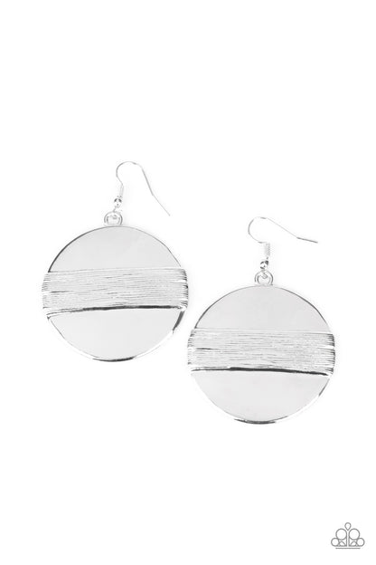 Ultra Uptown - silver - Paparazzi earrings