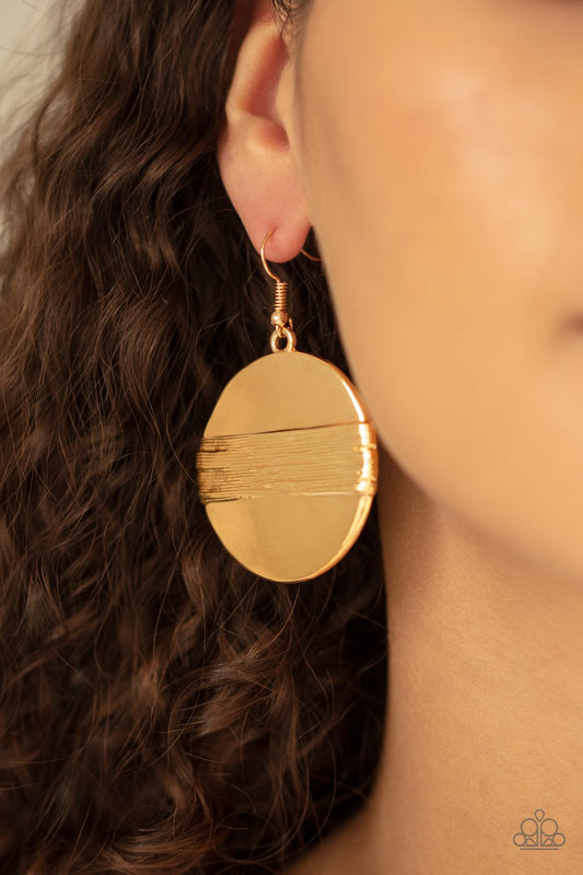 Ultra Uptown-gold-Paparazzi earrings