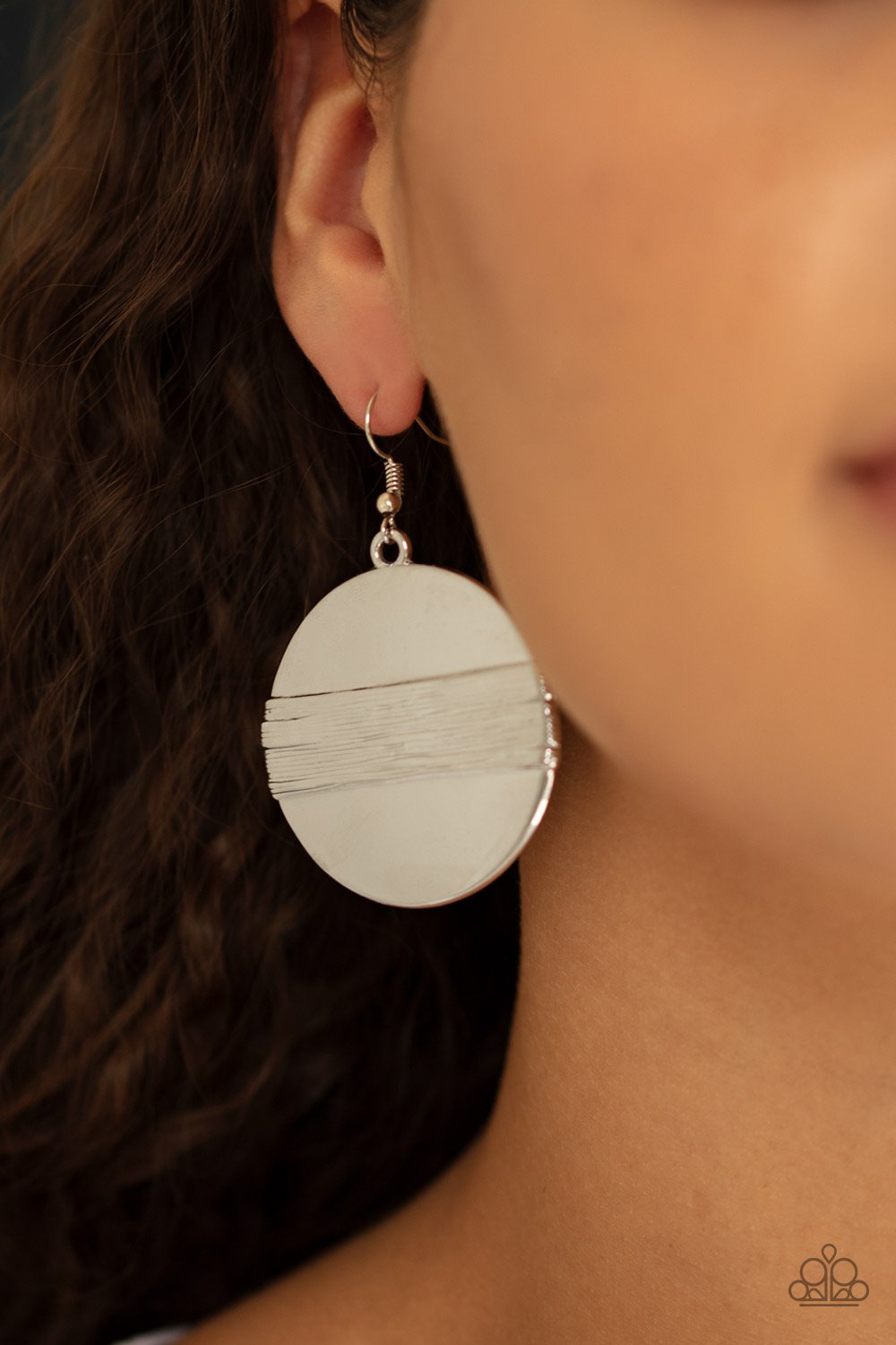Ultra Uptown-silver-Paparazzi earrings