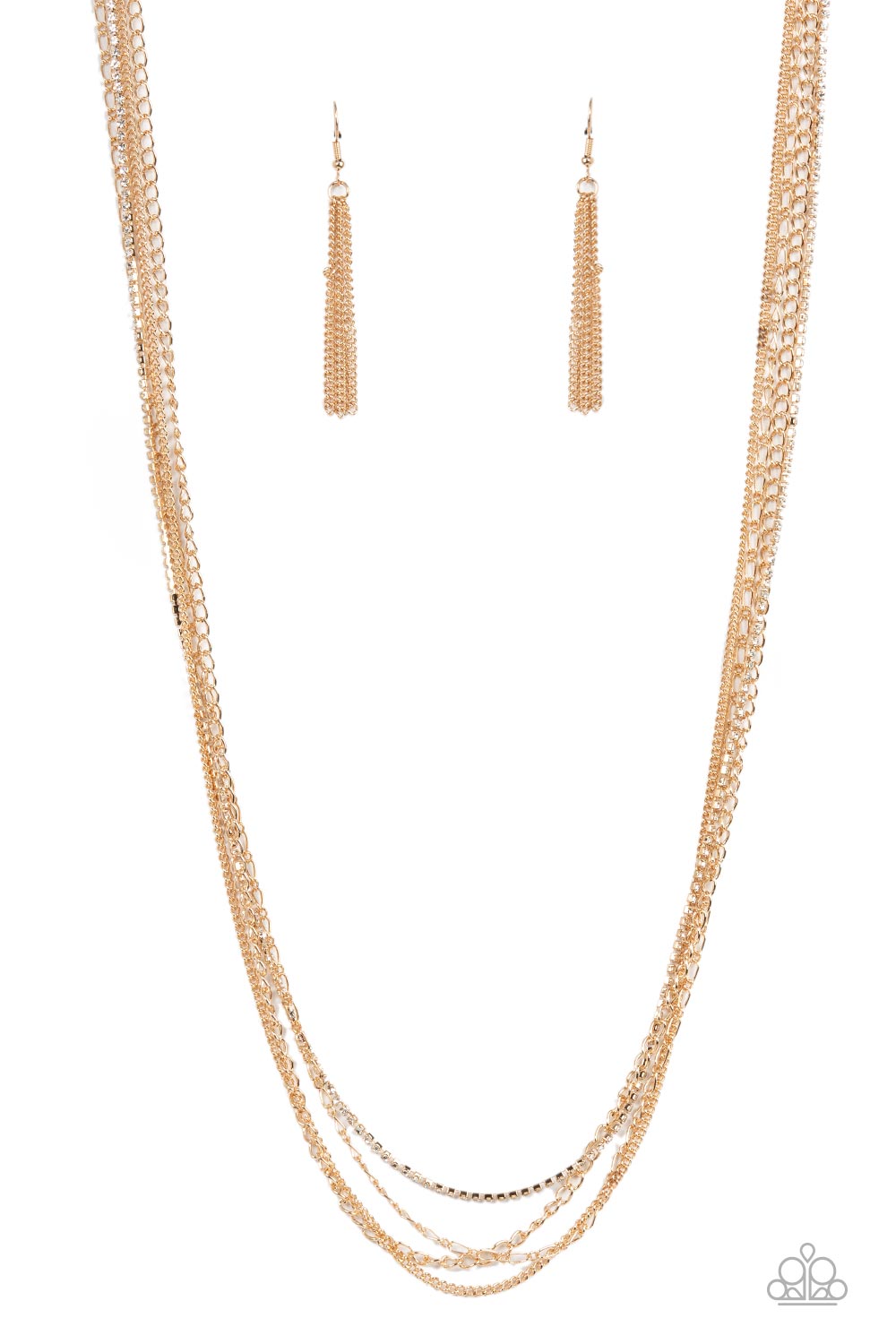 Undauntingly Urban - gold - Paparazzi necklace