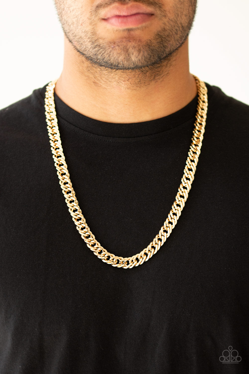 Undefeated - gold - Paparazzi MENS necklace