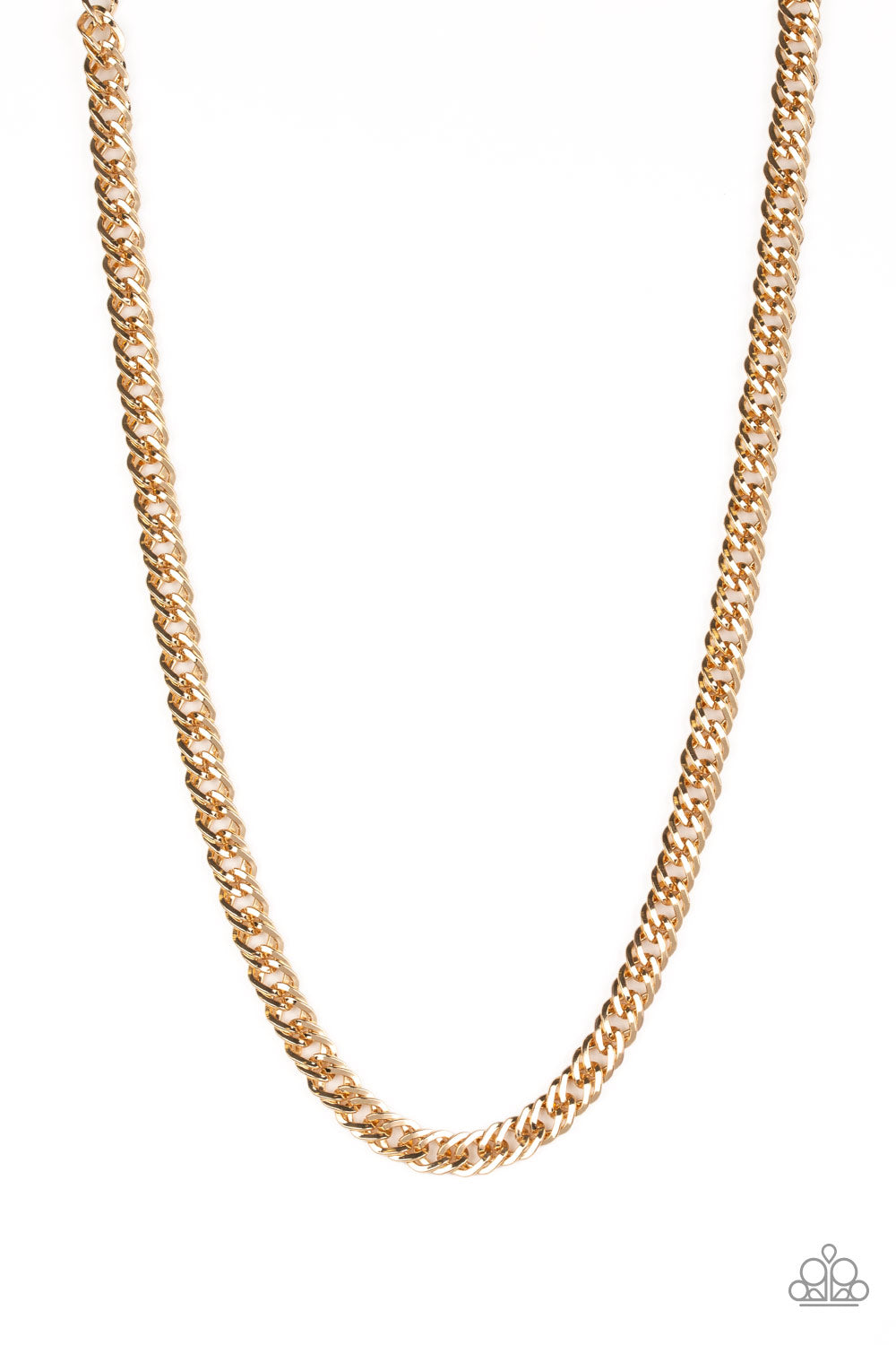 Undefeated - gold - Paparazzi MENS necklace